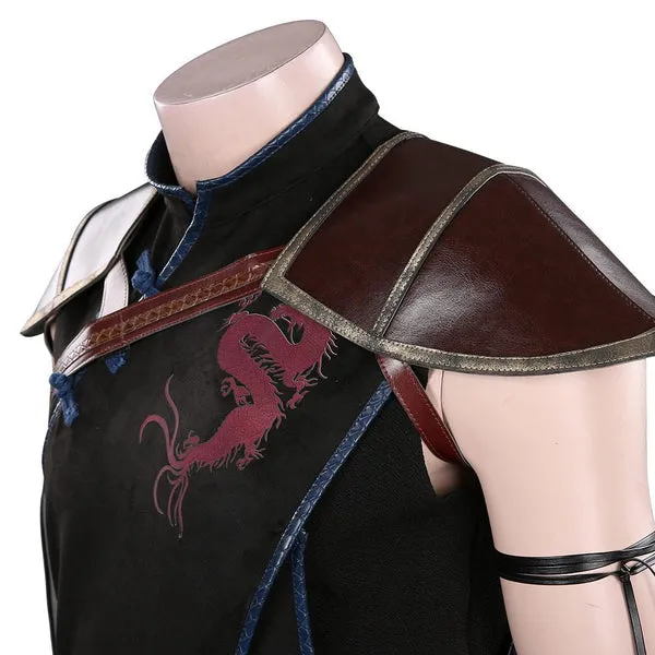 Movie MK 2021 Kung Lao Outfits Halloween Carnival Suit Cosplay Costume