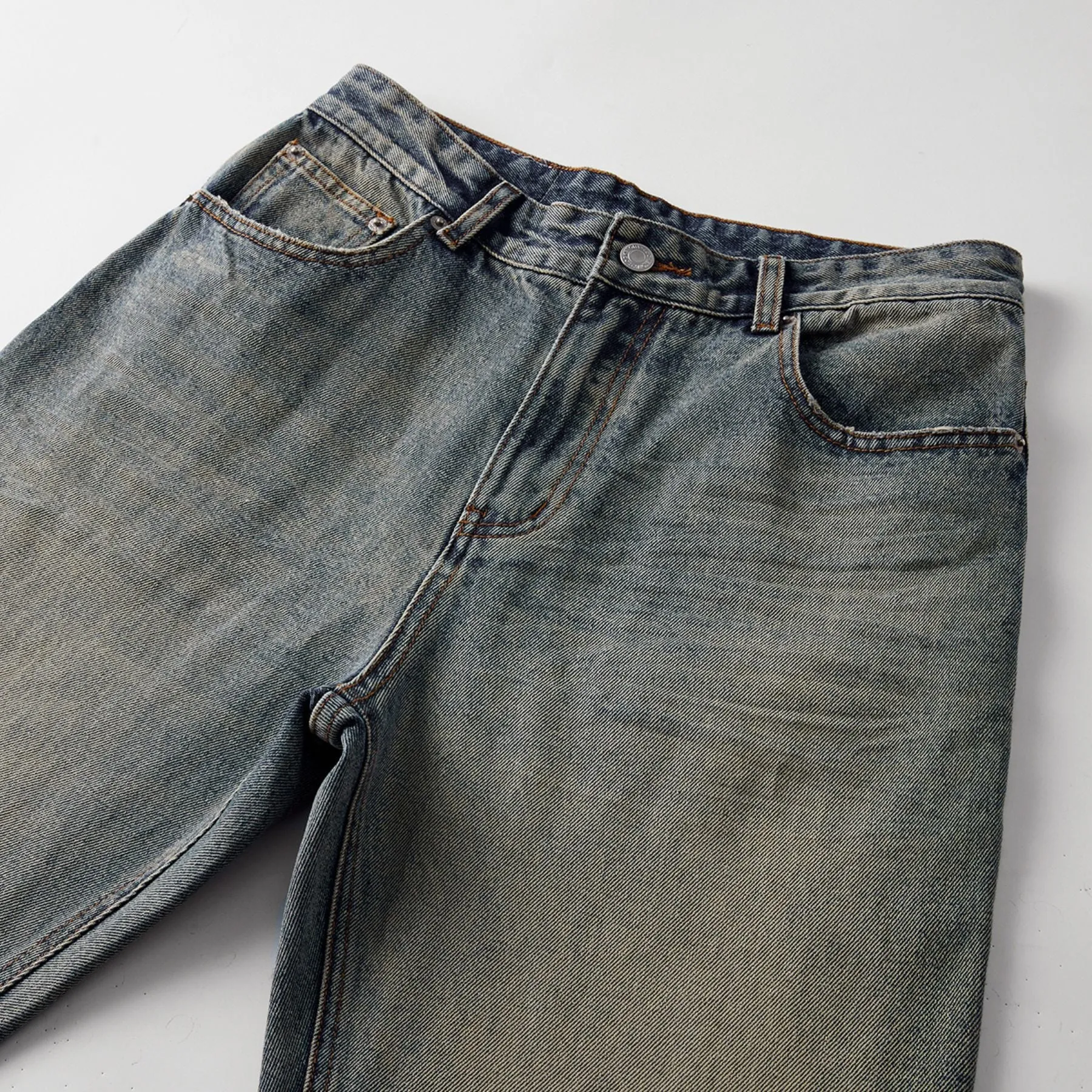 Muddy Washed Whiskers Bootcut Jeans