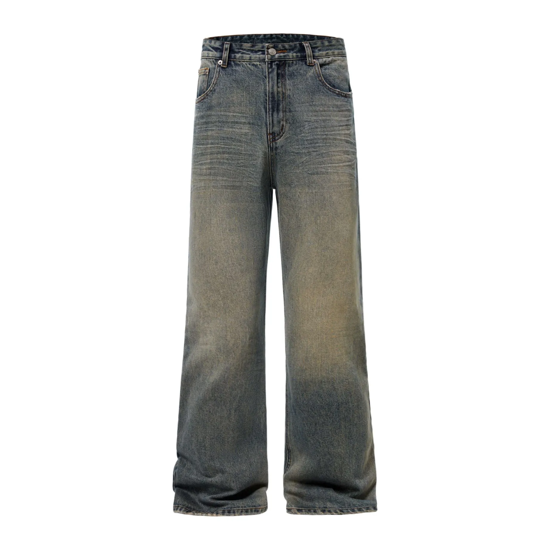 Muddy Washed Whiskers Bootcut Jeans