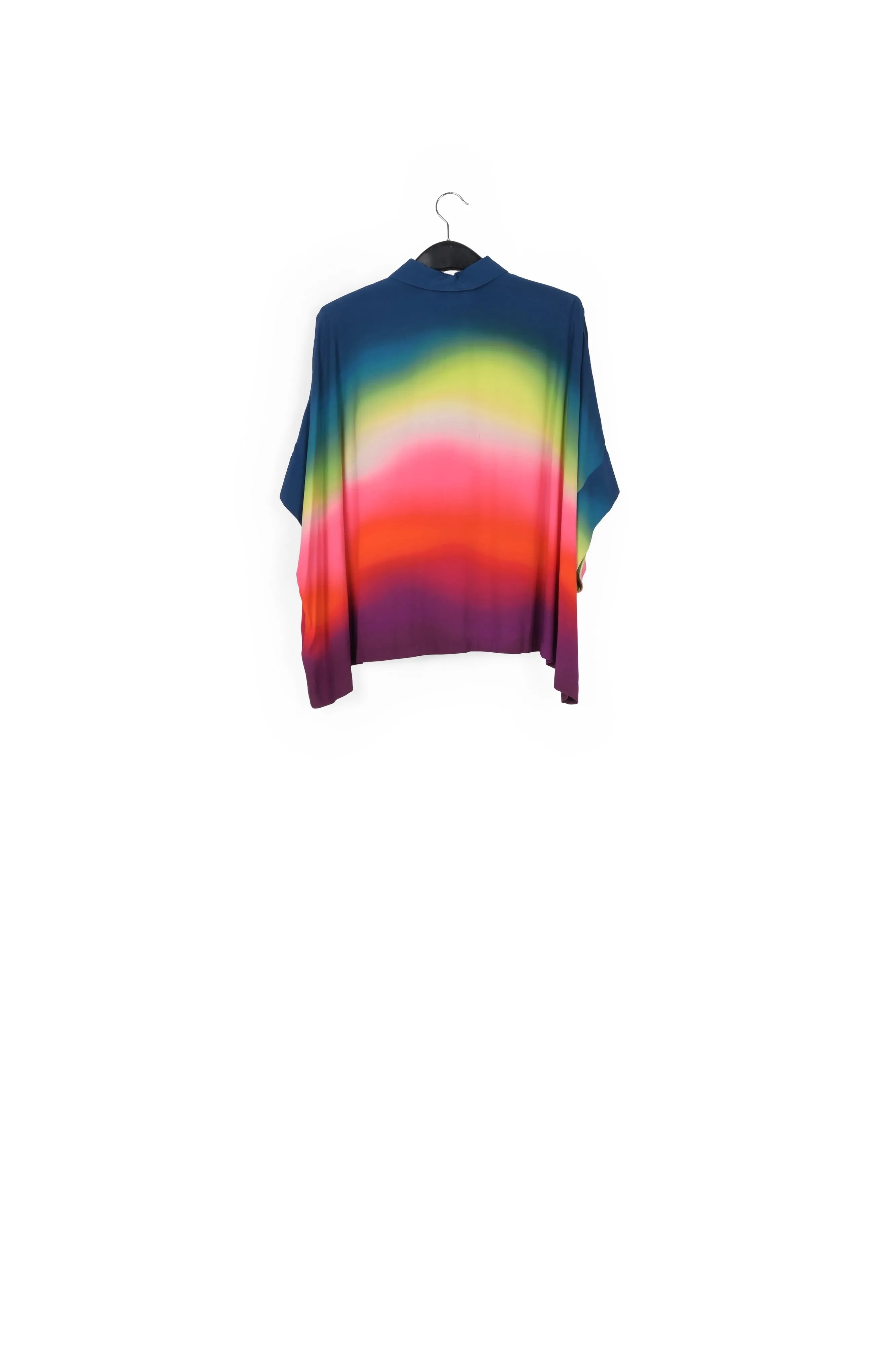 Multicolor oversized shirt with gradient effect