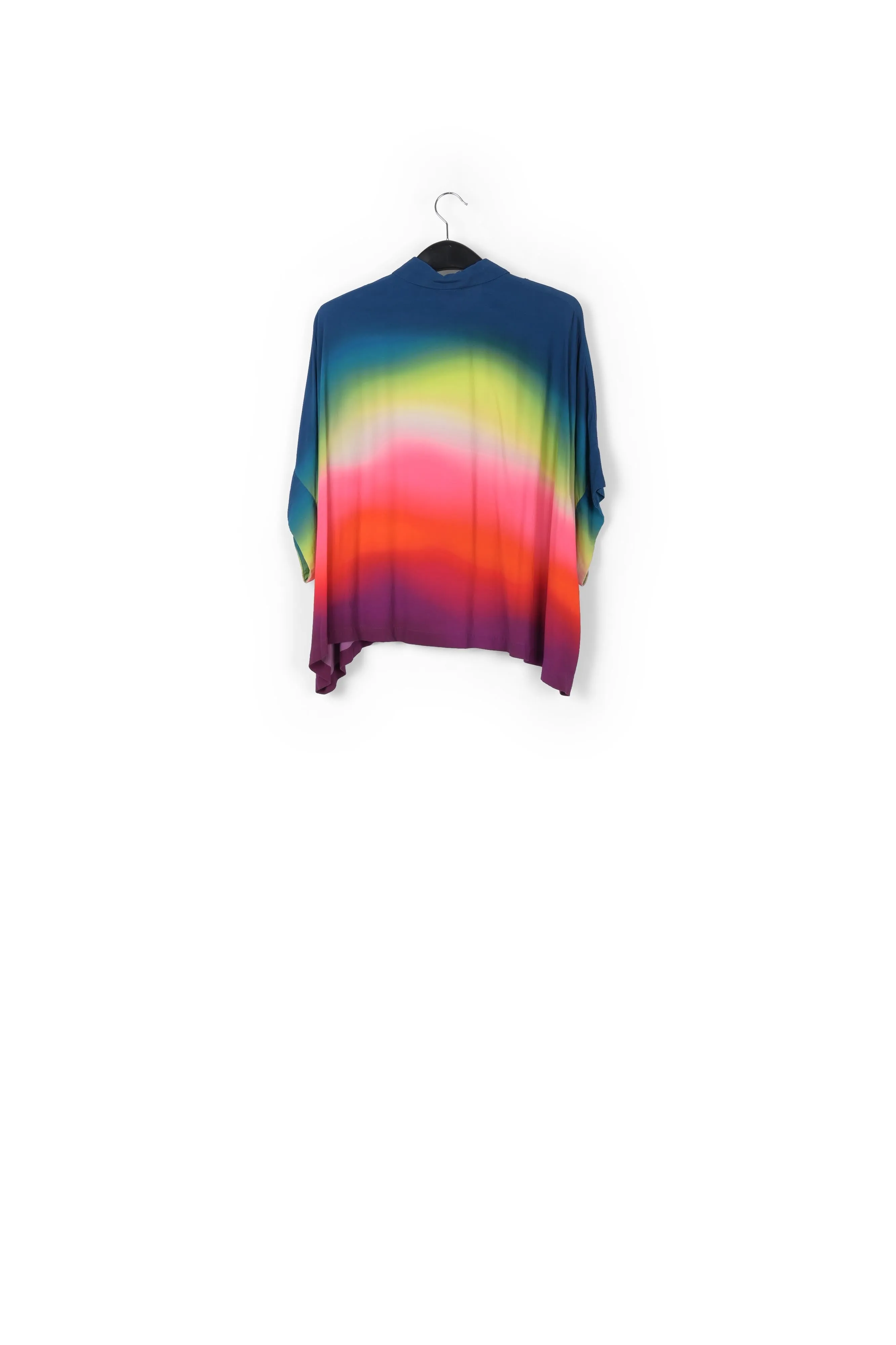 Multicolor oversized shirt with gradient effect