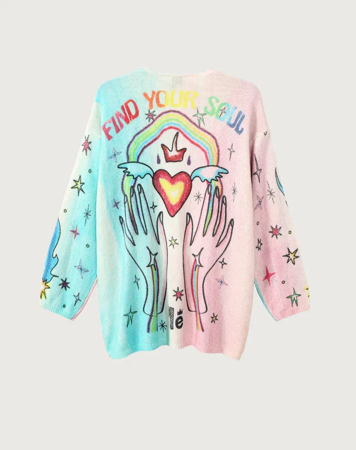 Mykonos Printed Cardigan - Enlightenment