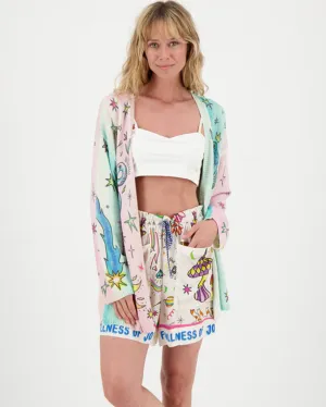 Mykonos Printed Cardigan - Enlightenment