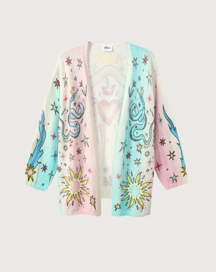 Mykonos Printed Cardigan - Enlightenment