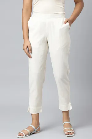 Natural Solid Trousers