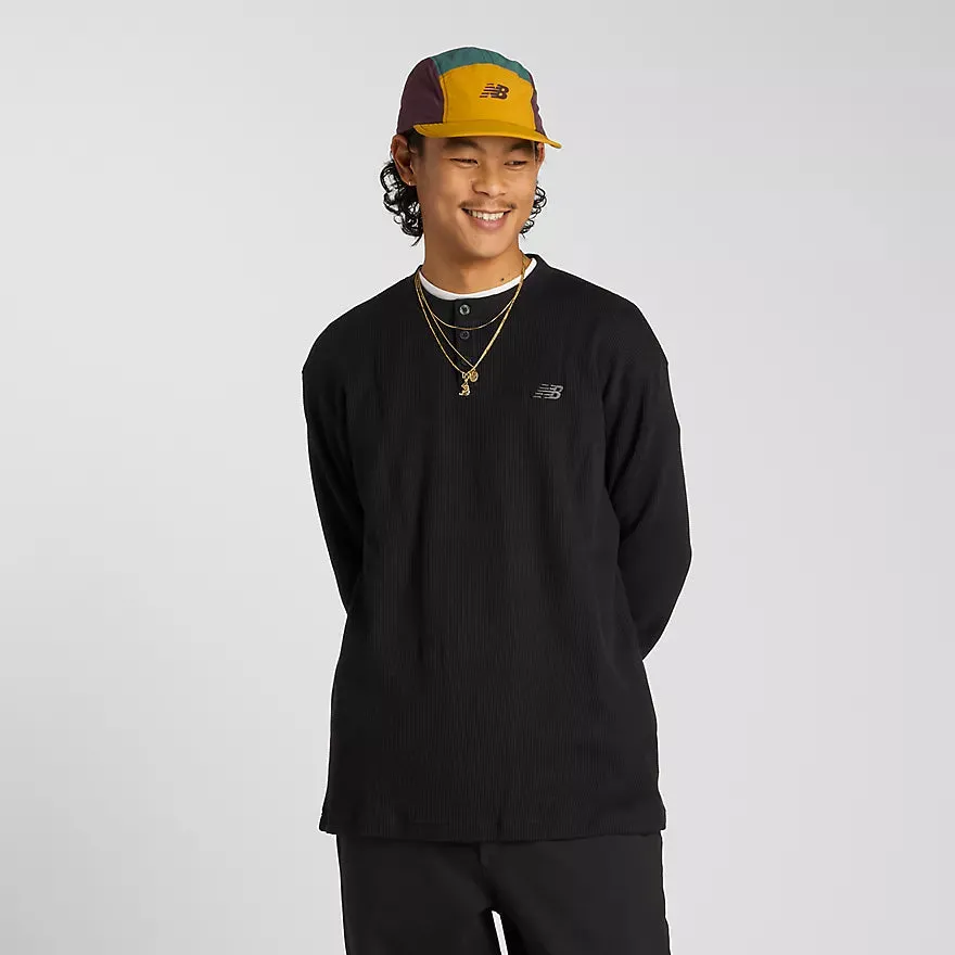 NB Numeric Waffle Knit LS Henley