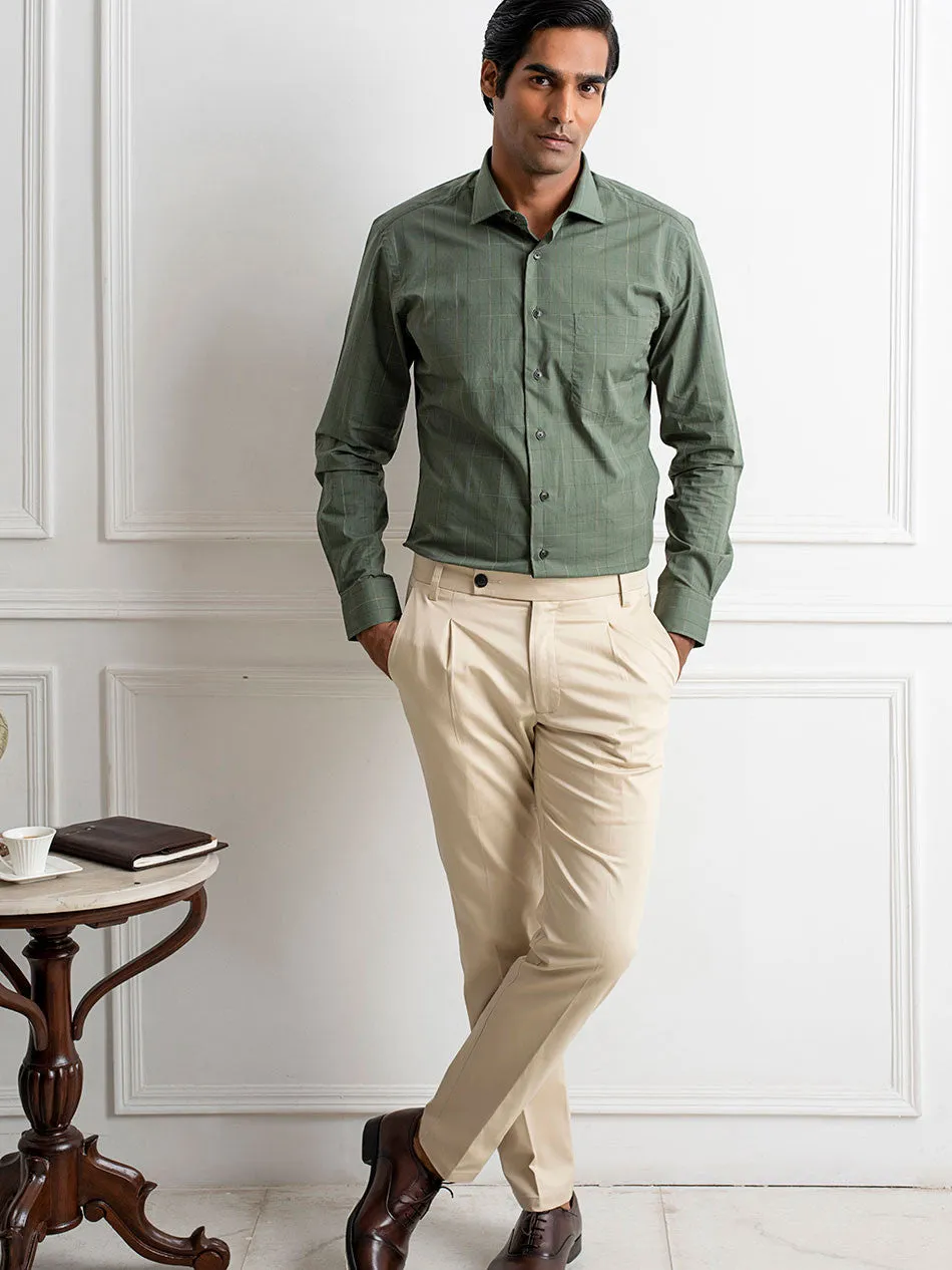 OLIVE NIGHT SPACEDYED SHIRT