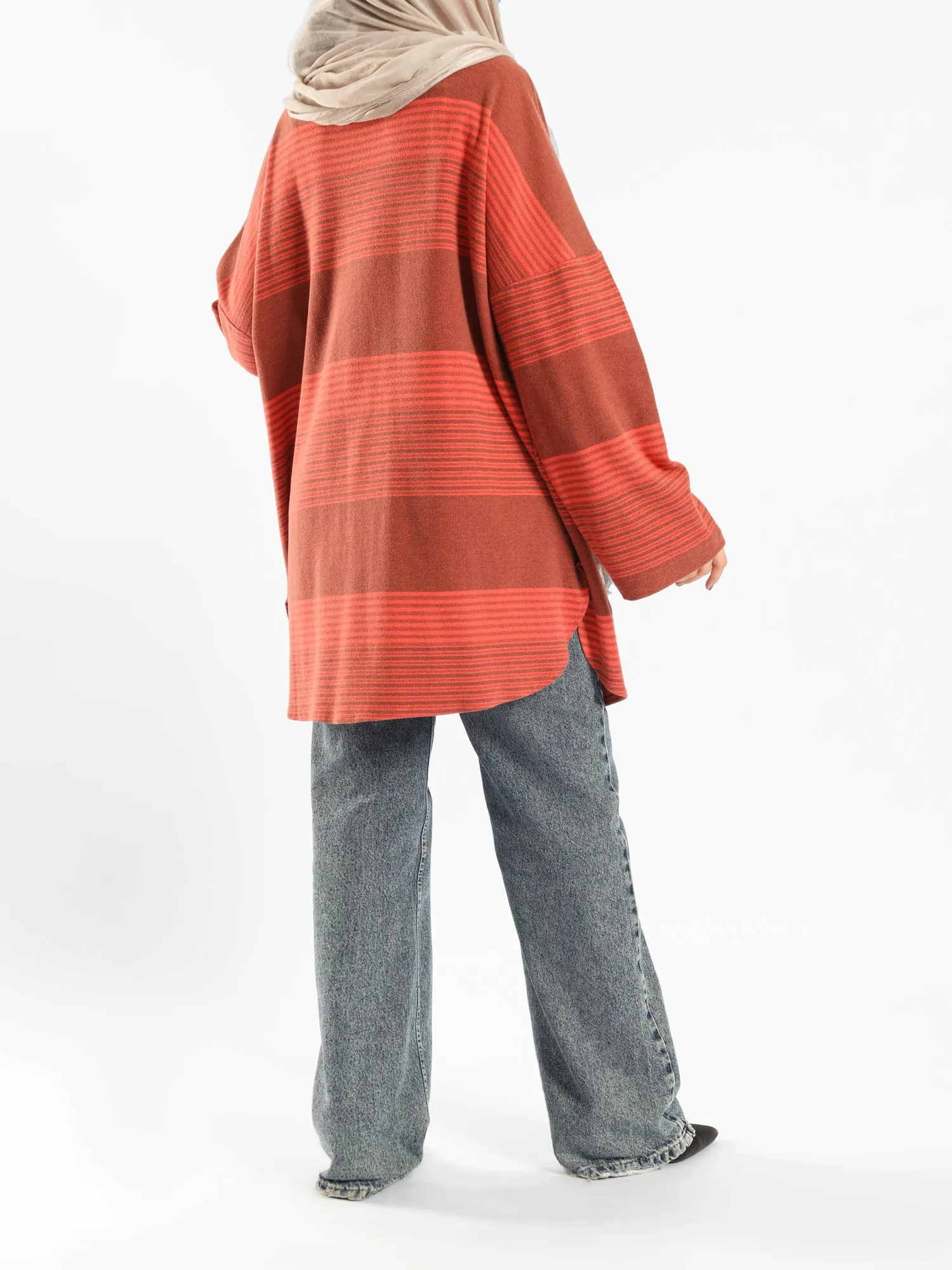 Oversized Pocketed Sweater