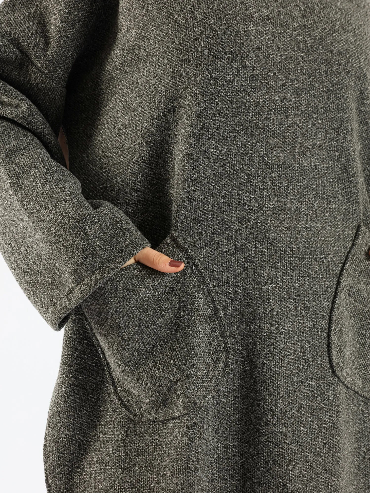 Oversized Pocketed Sweater