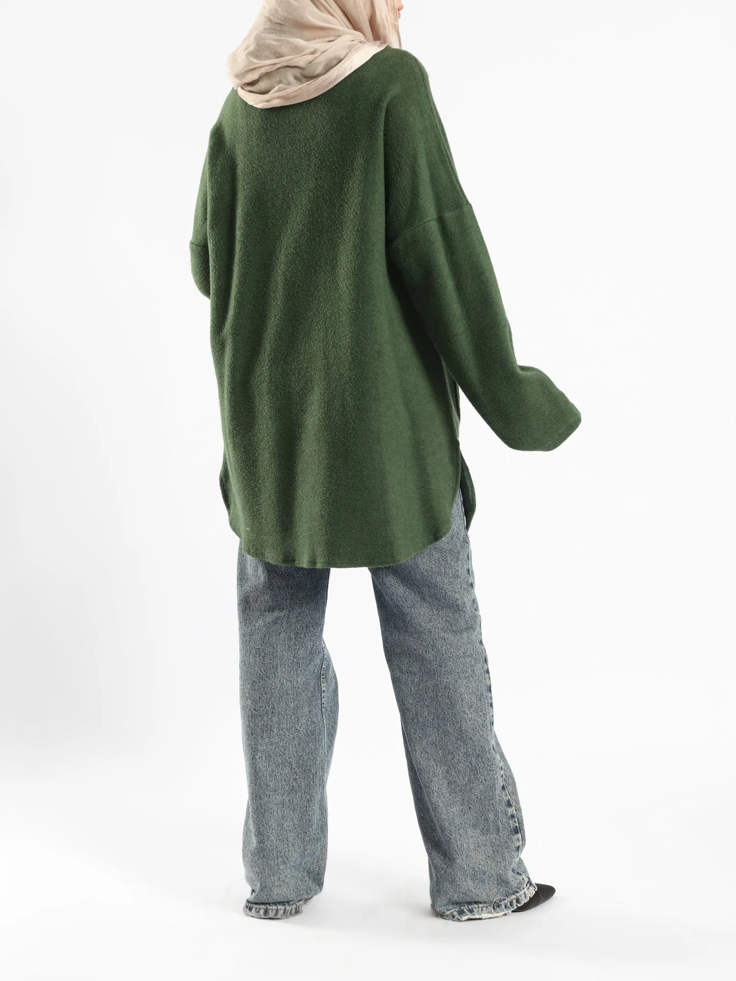 Oversized Pocketed Sweater