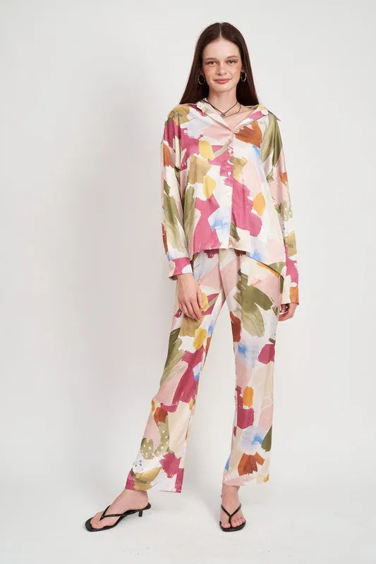 Palette Silk Button Down