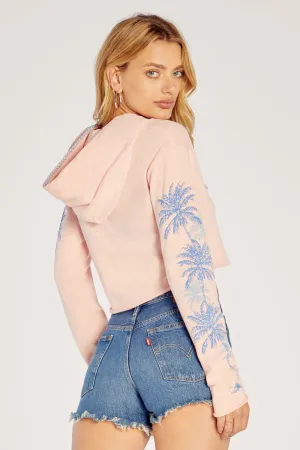 Palm Stitches Ivy Hoodie (P. Crystal Rose)
