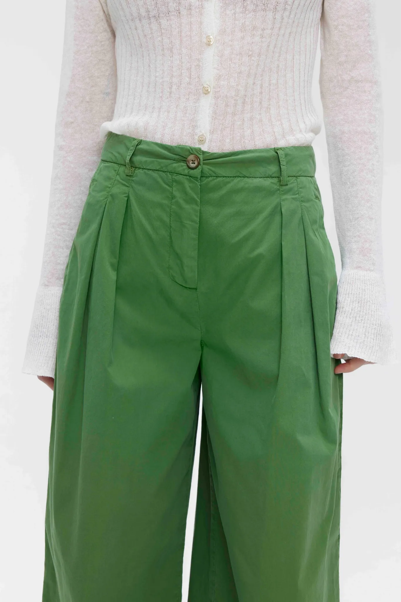 PANSMOKEYC PANTS - MOSS GREEN