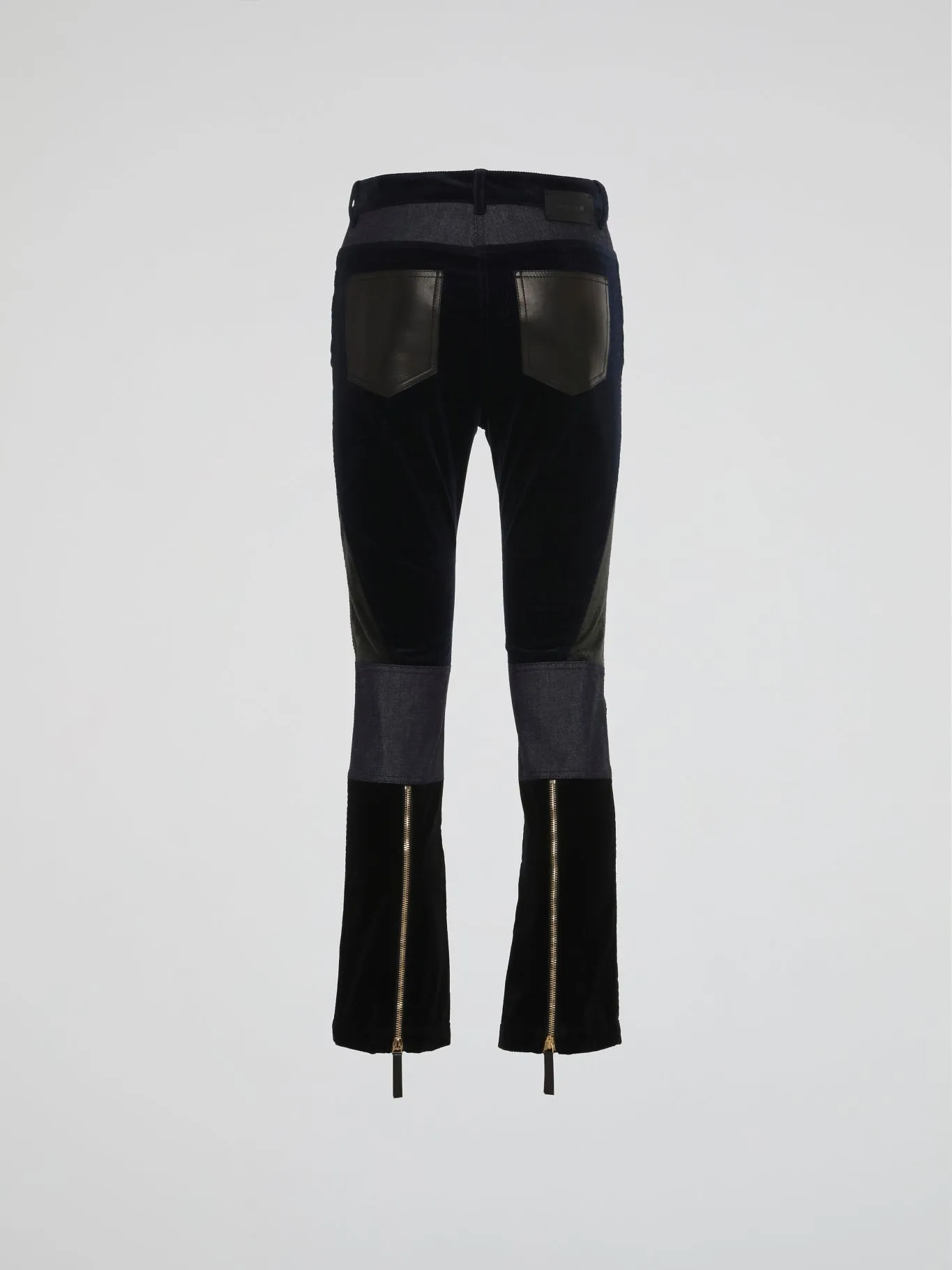 Patchwork Bootcut Trousers