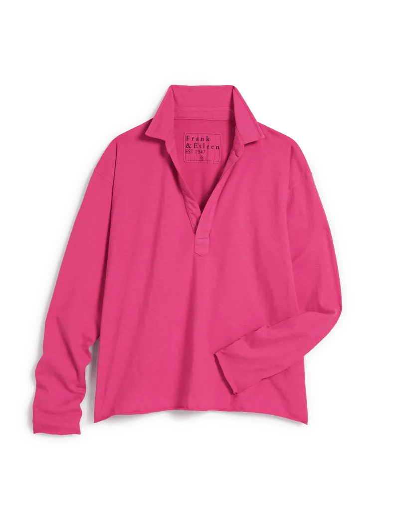 Patrick Popover Henley - Heritage Jersey Rose