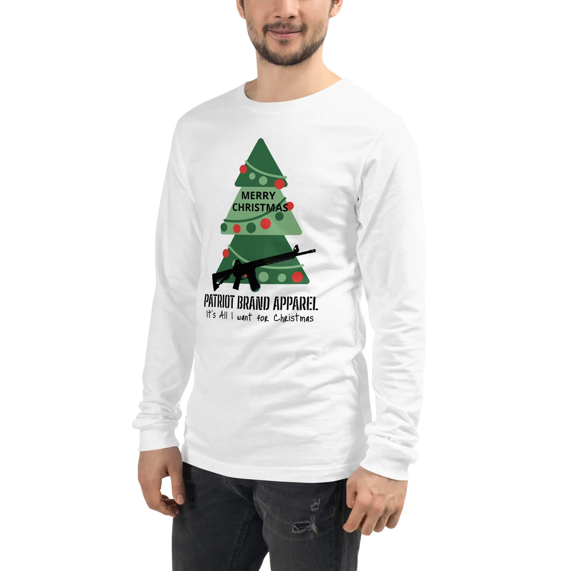 Patriot Christmas All I Want Unisex Long Sleeve Tshirt