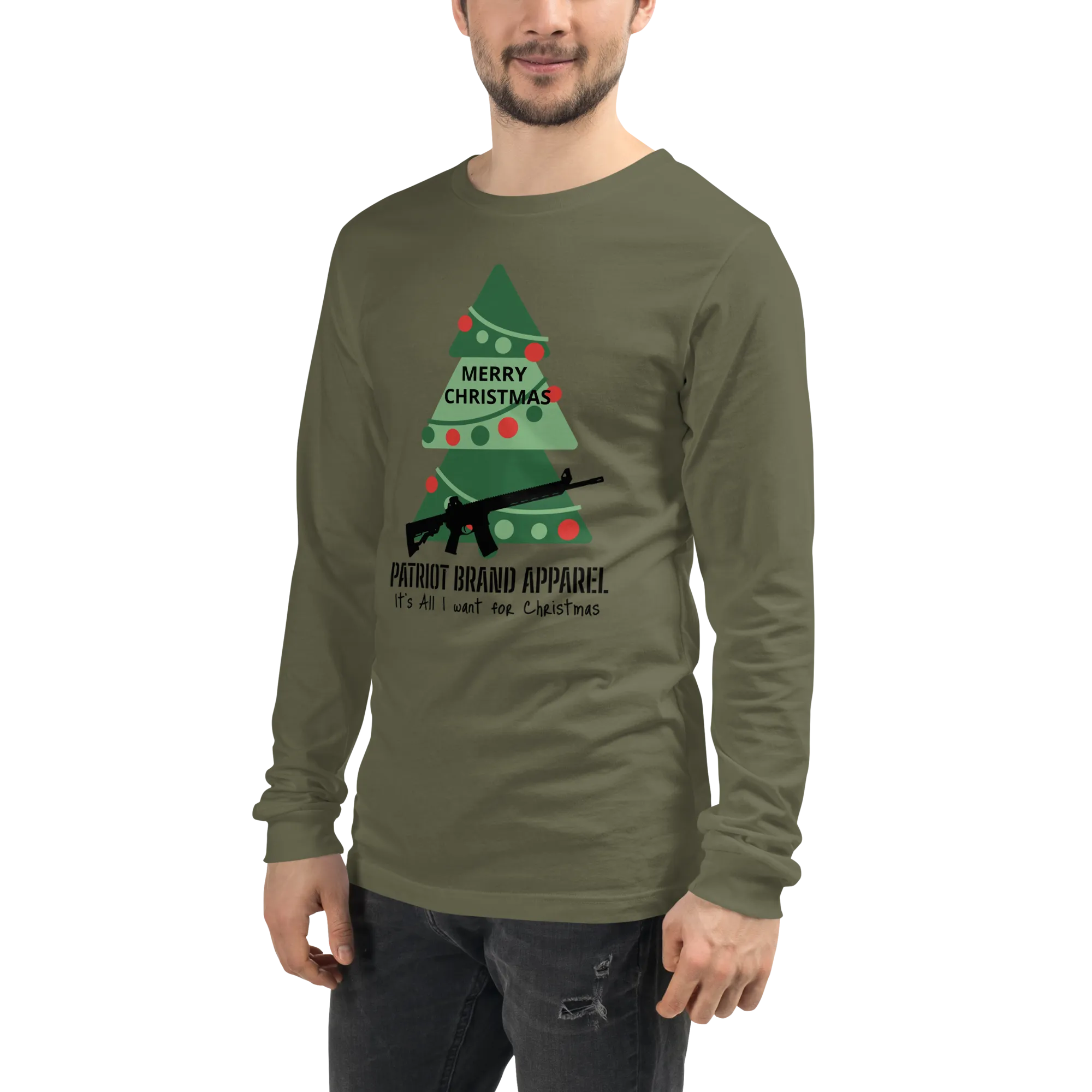 Patriot Christmas All I Want Unisex Long Sleeve Tshirt