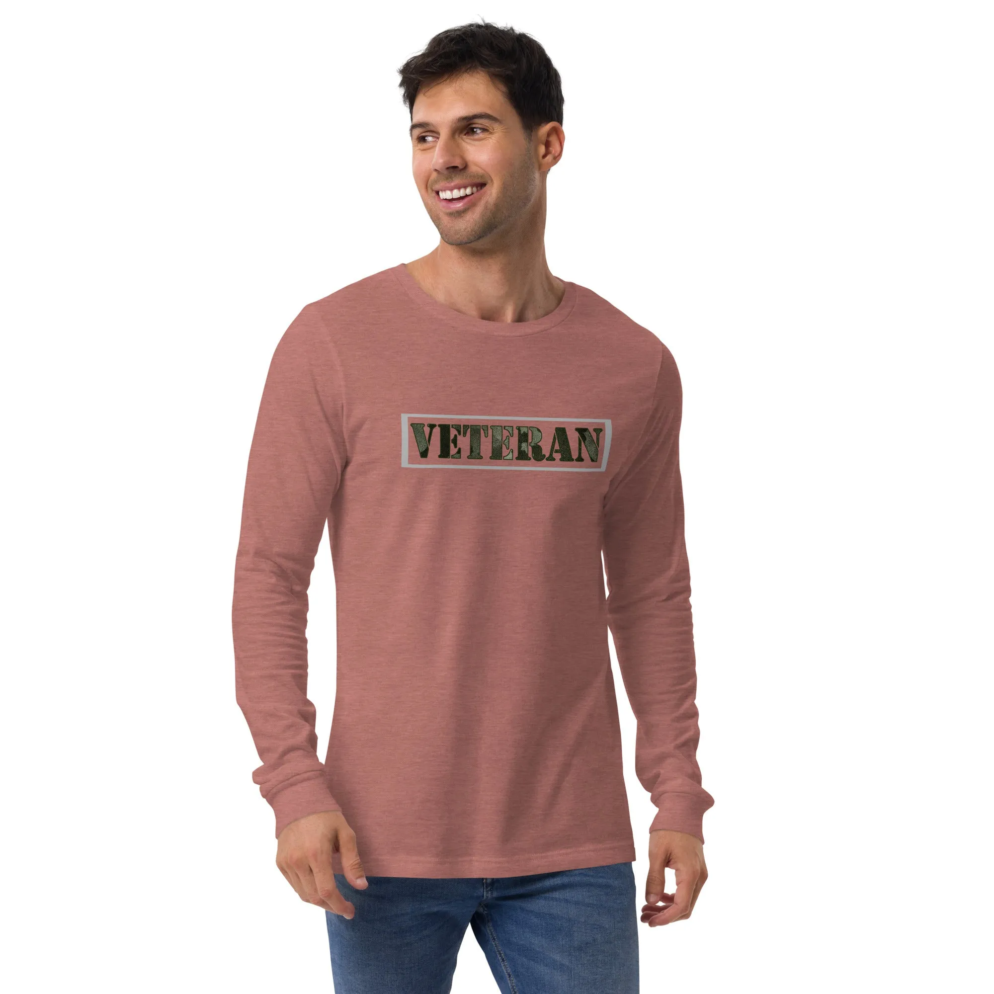 Patriot Veteran Camo Unisex Long Sleeve Tshirt