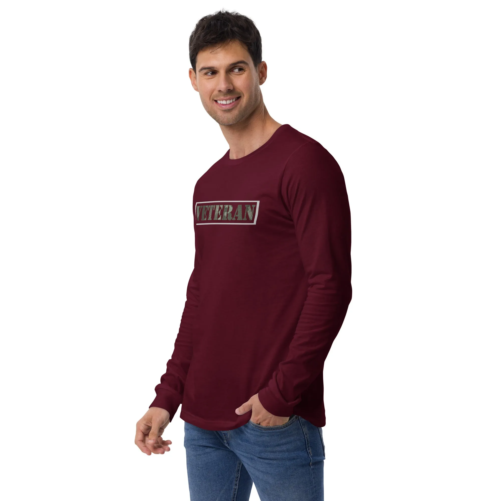 Patriot Veteran Camo Unisex Long Sleeve Tshirt