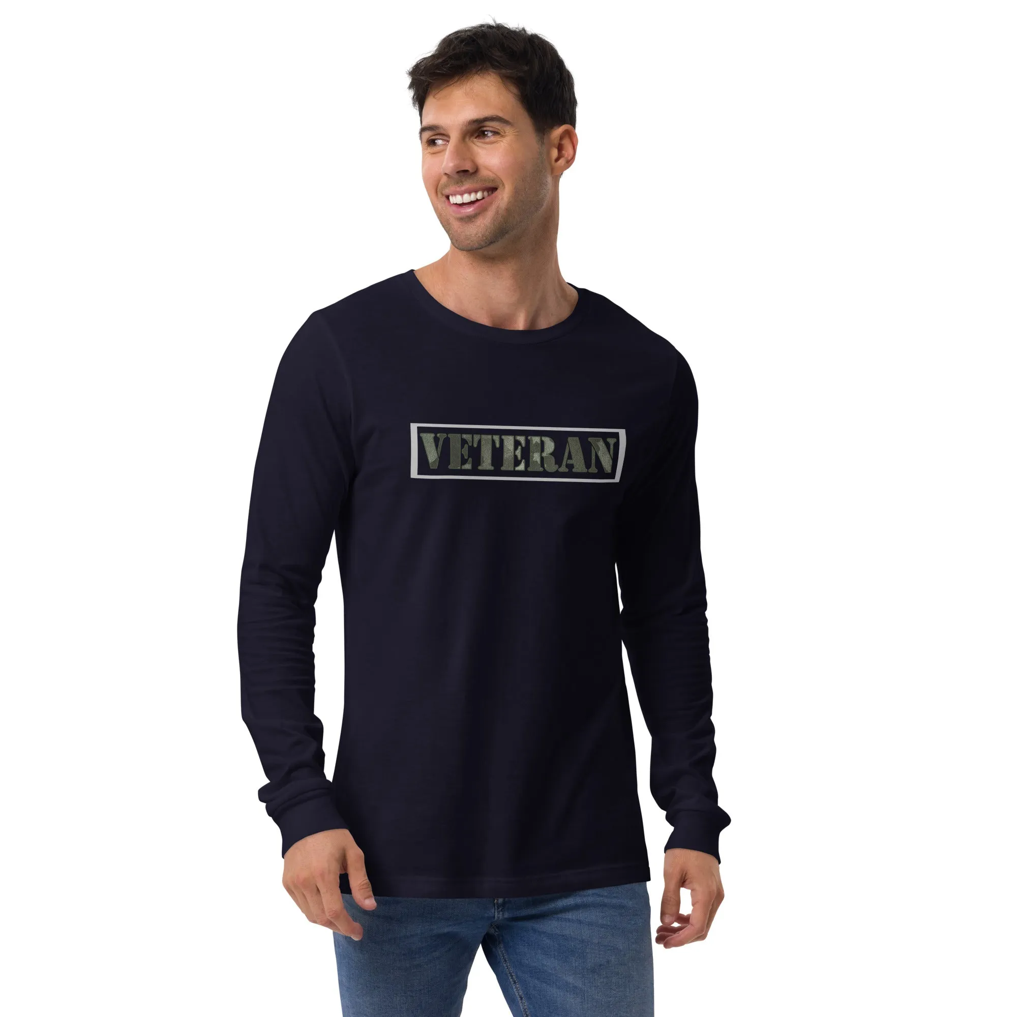 Patriot Veteran Camo Unisex Long Sleeve Tshirt