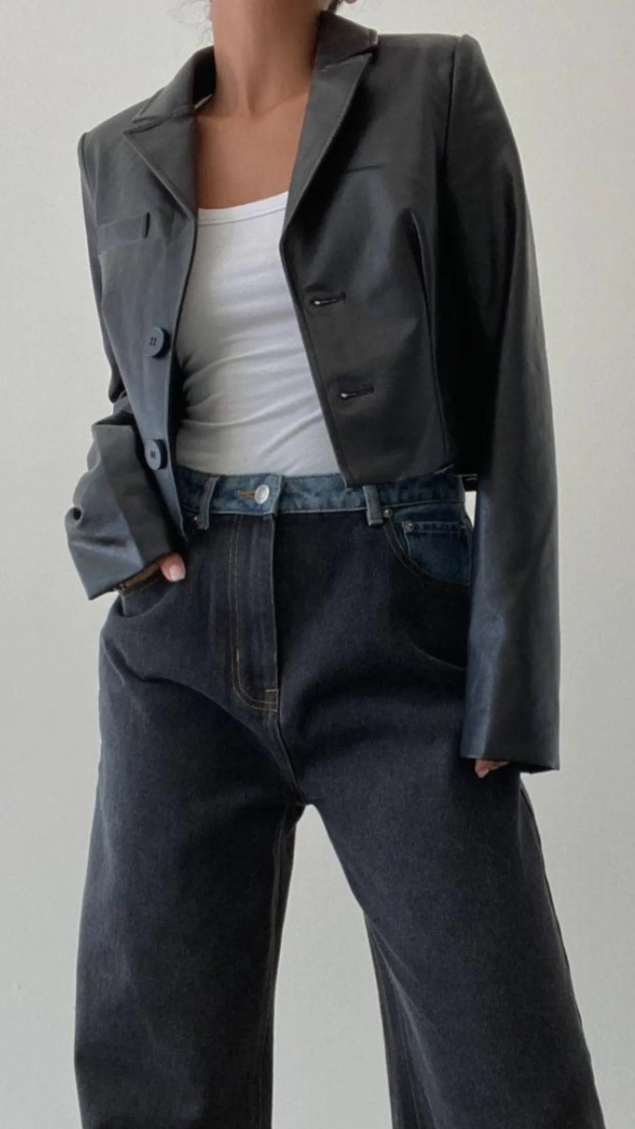 Peyton Leather Blazer - FINAL SALE