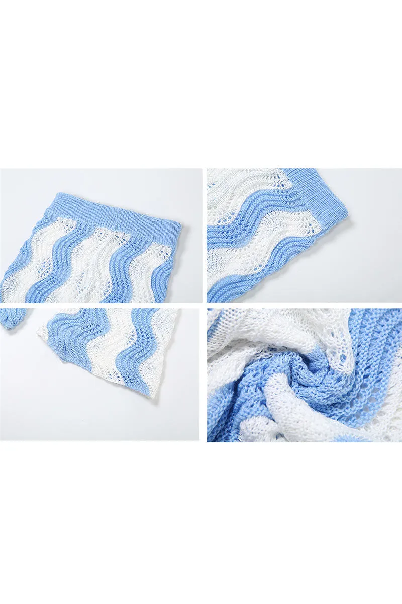 PF821 Knitted Stripe Pants