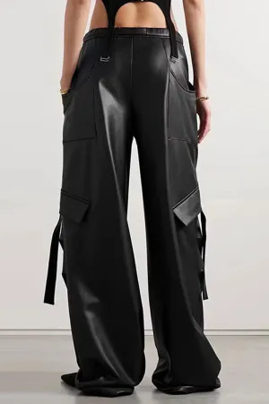 PH0195 Vegan Leather Long Pants