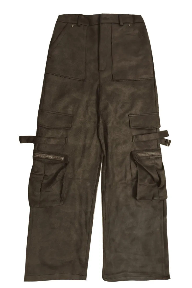 PH0196 Vegan Leather Retro Pants