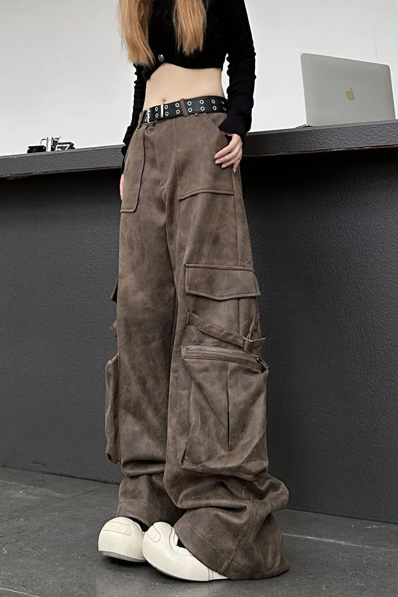PH0196 Vegan Leather Retro Pants