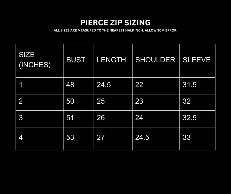 PIERCE ZIP [STONE]
