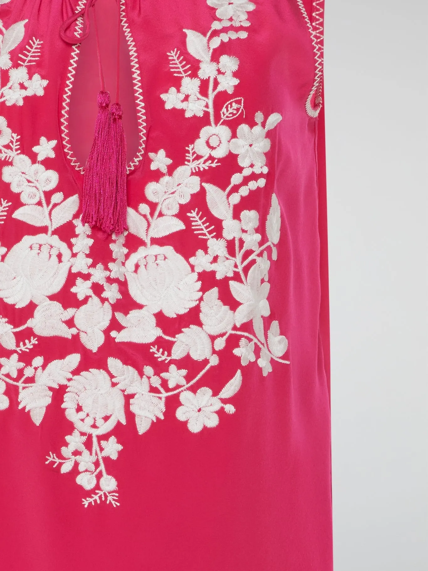 Pink Floral Embroidered Top
