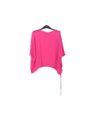 Pink voluminous sheer top