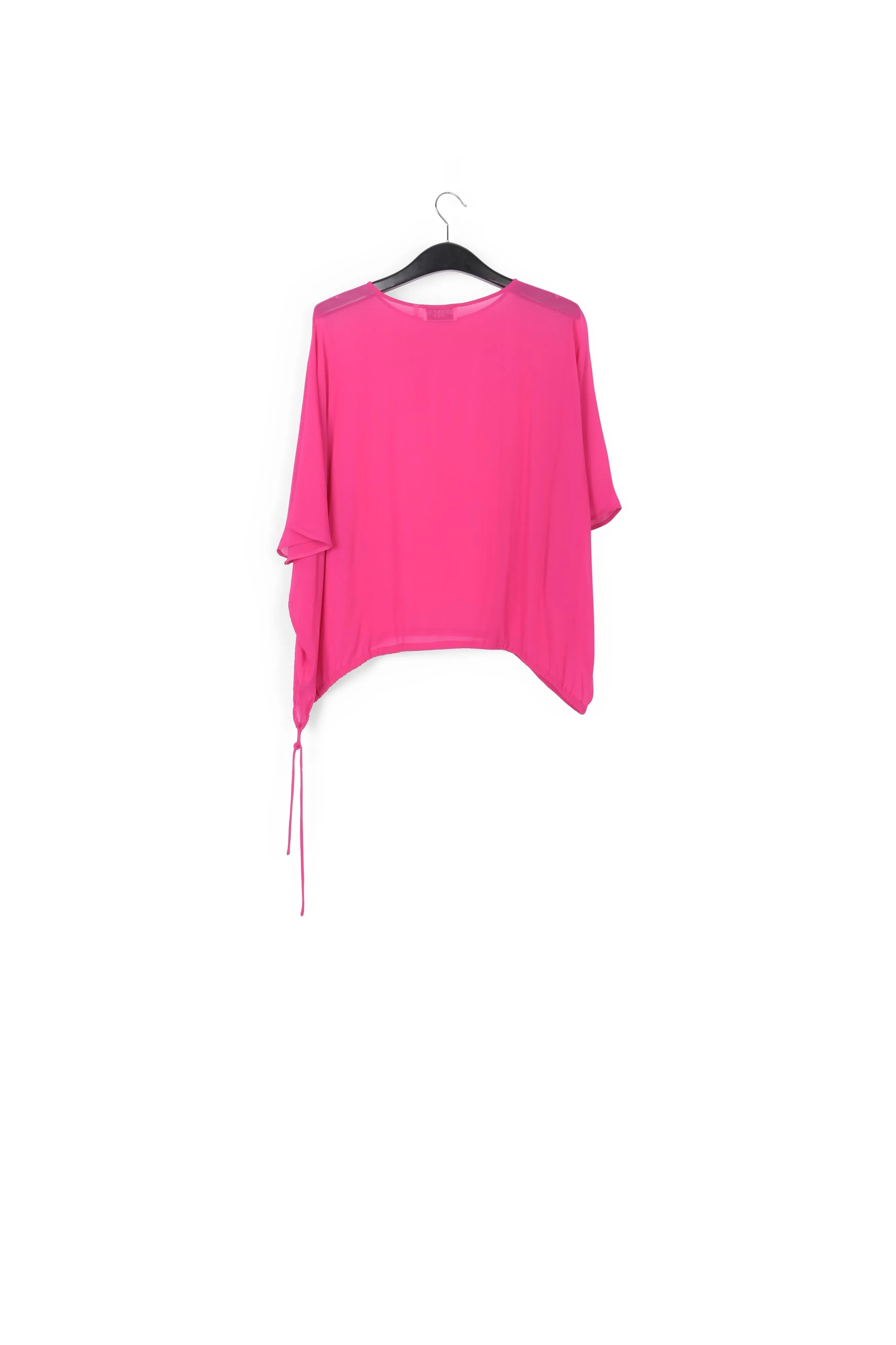 Pink voluminous sheer top