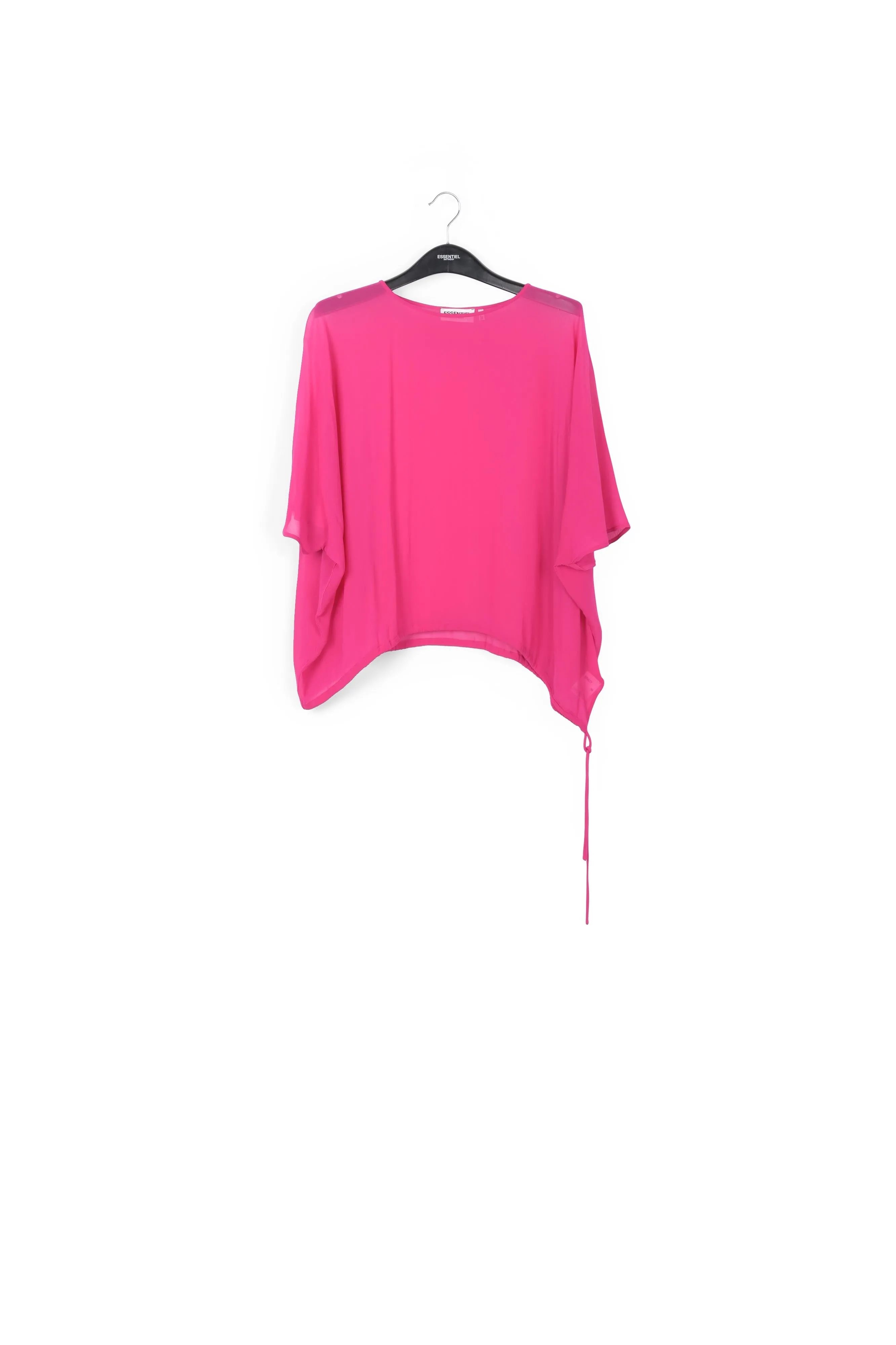 Pink voluminous sheer top