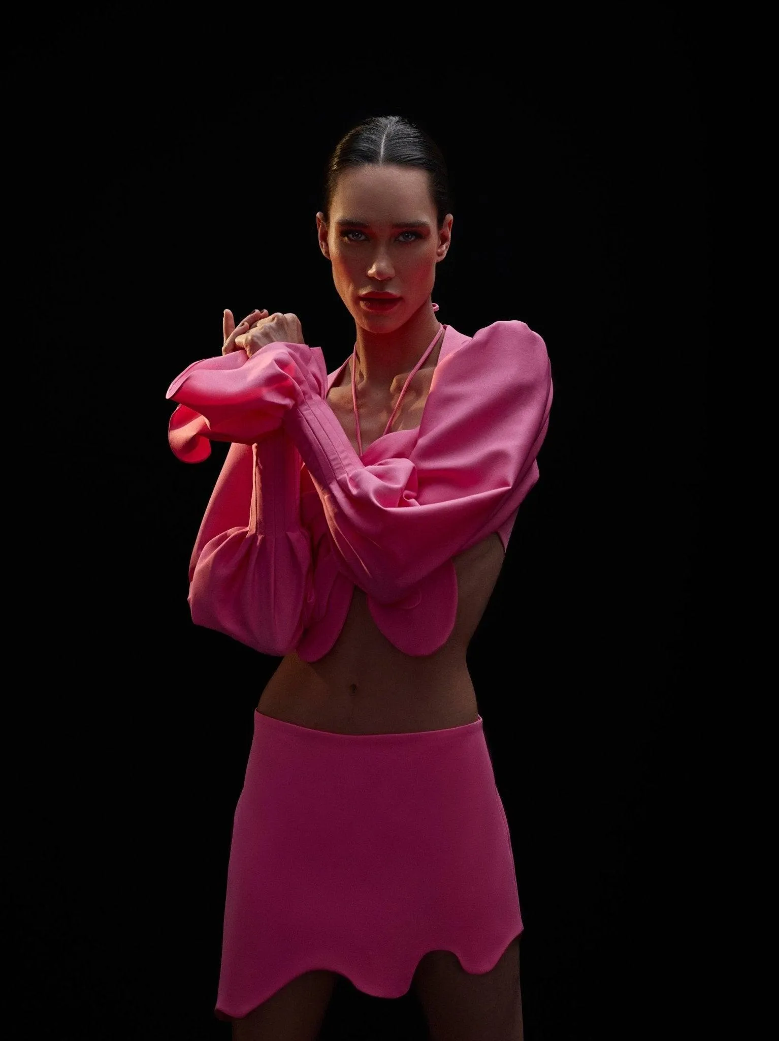 Pink Voo Cropped Top