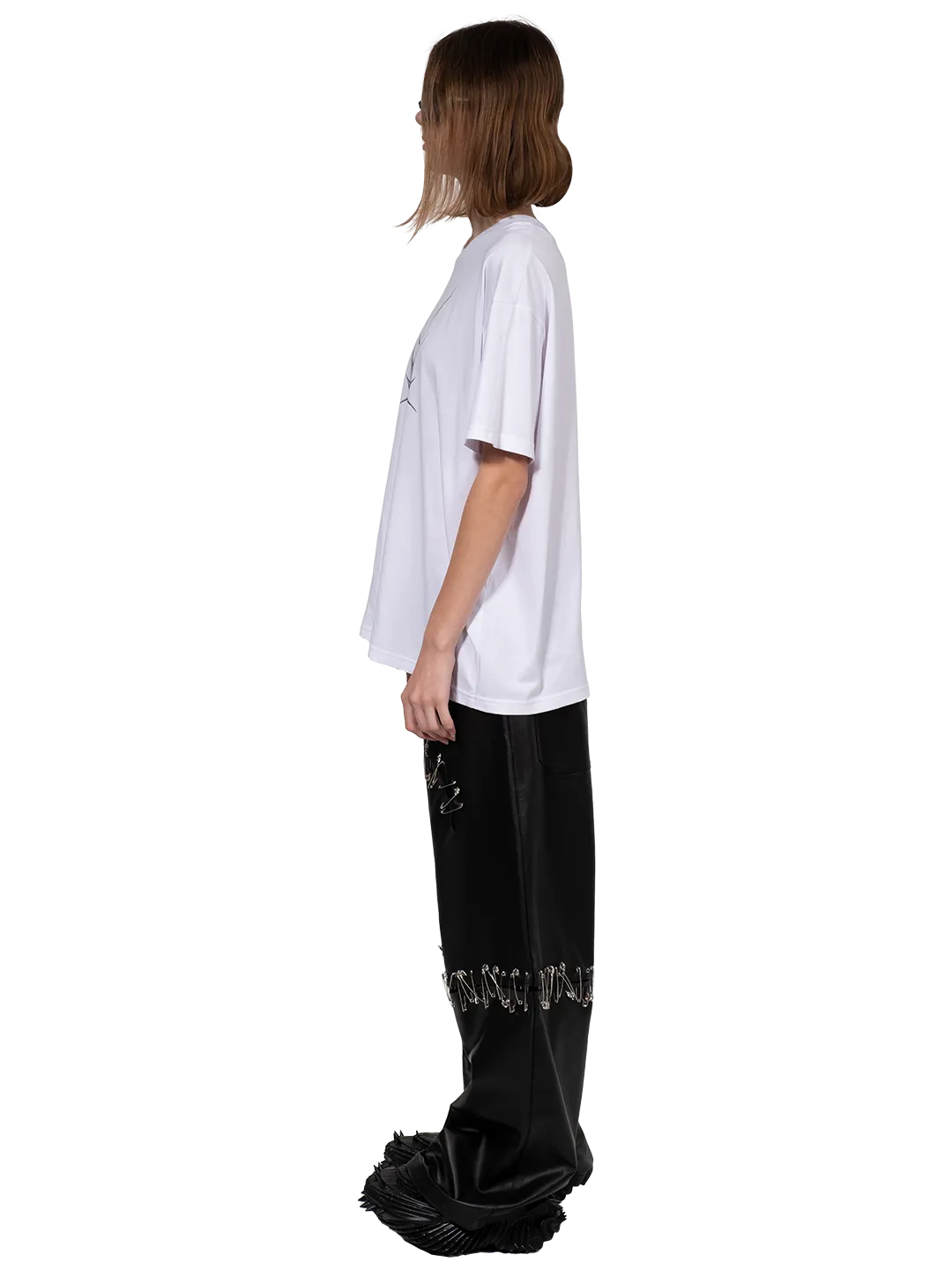Pins Leather Pants