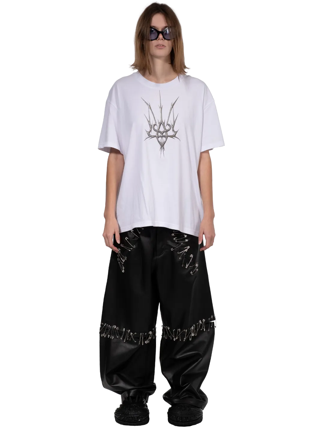 Pins Leather Pants