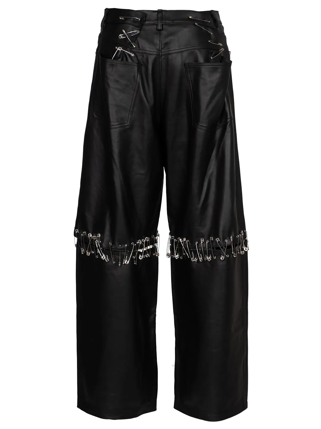 Pins Leather Pants