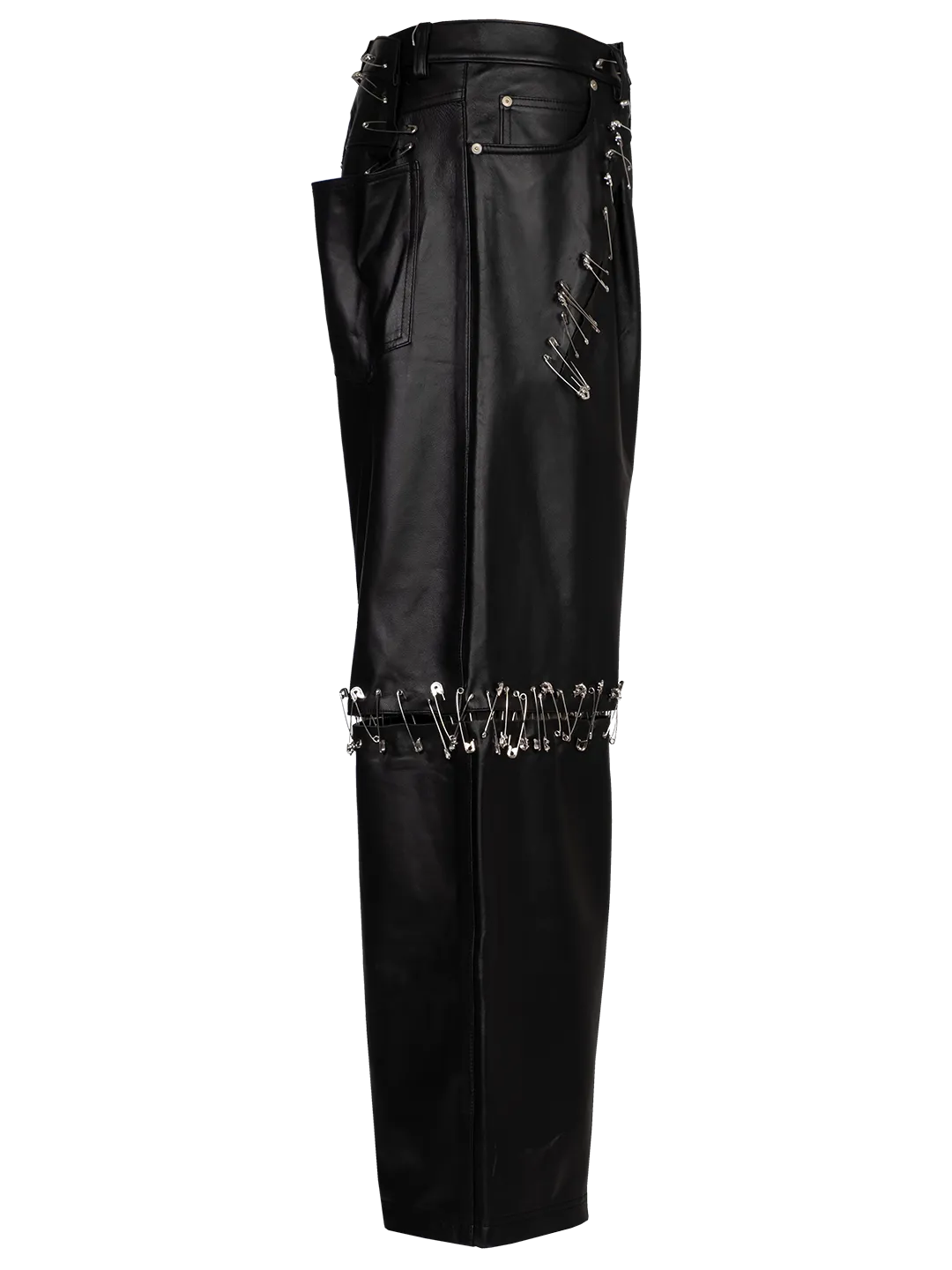 Pins Leather Pants