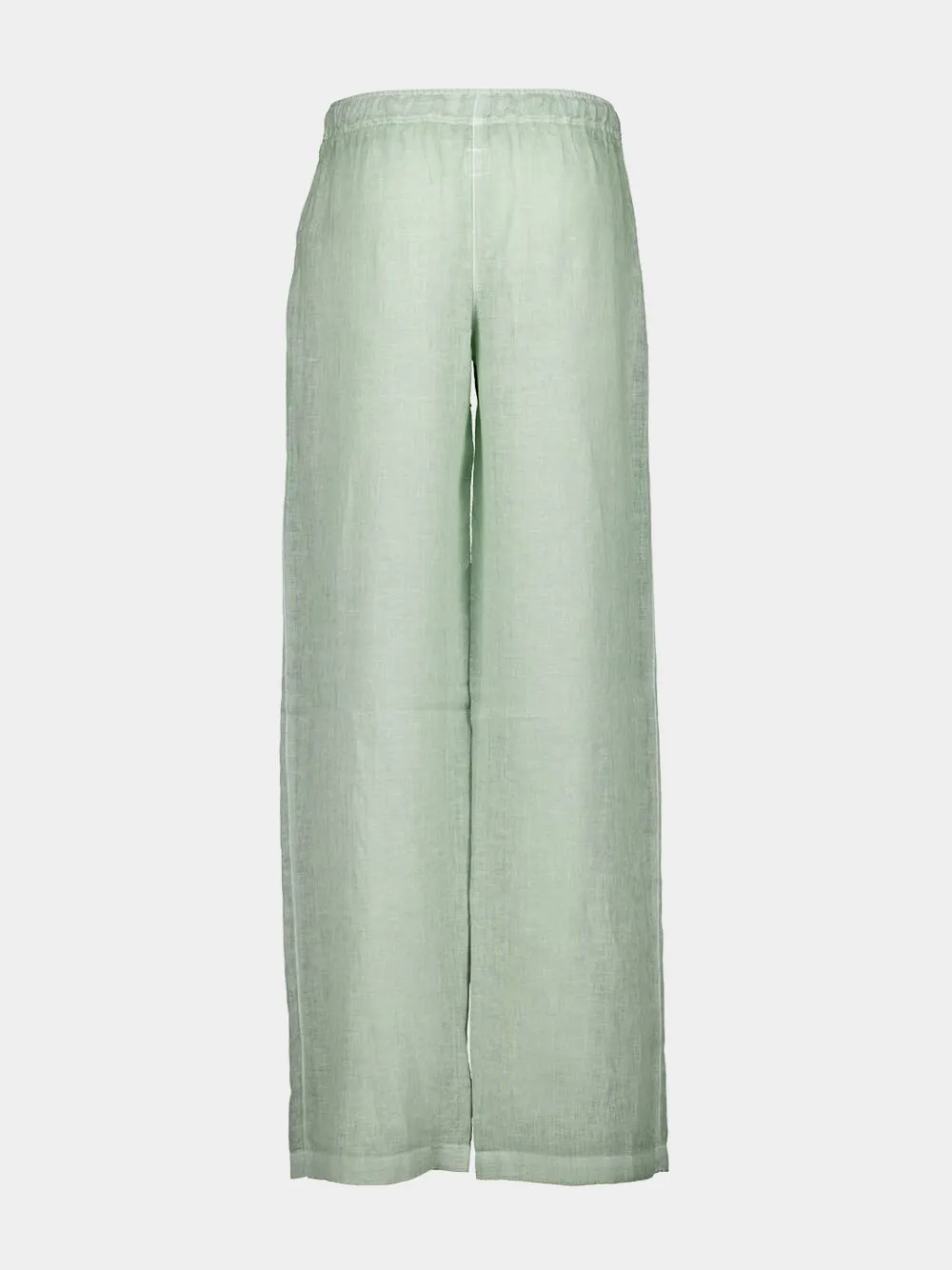 Pistachio Soft Fade Linen Drawstring Pants