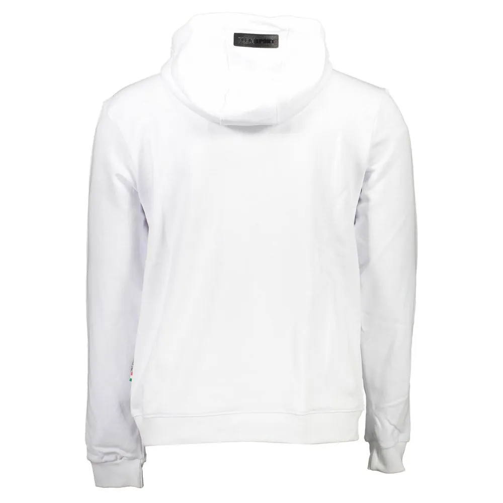 Plein Sport White Cotton Men Sweater