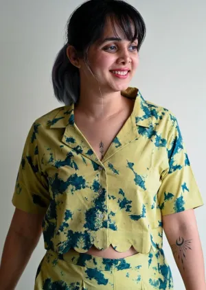 Polar  - Scalloped Crop Shirt