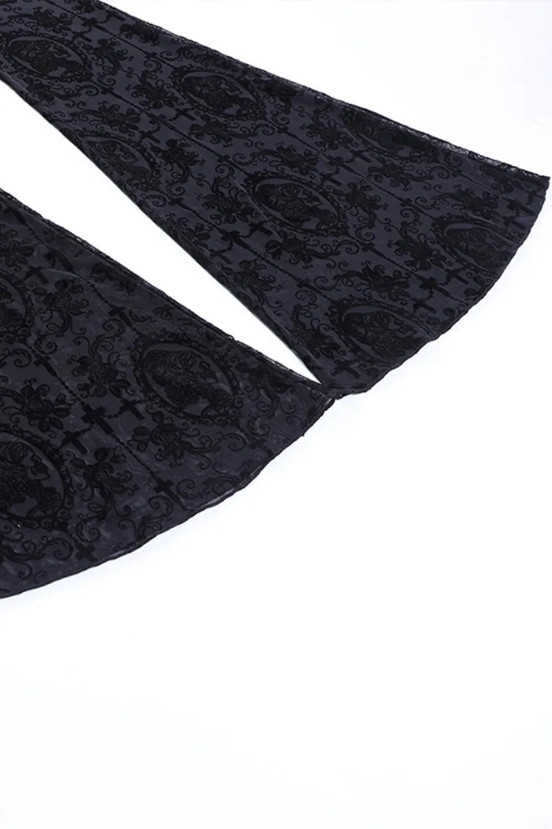 PR3125 Lace Bootcut Pants