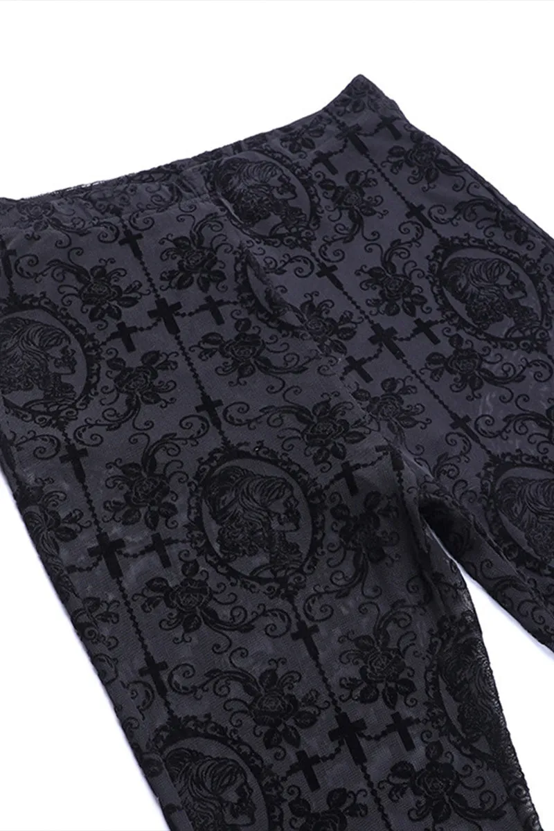 PR3125 Lace Bootcut Pants