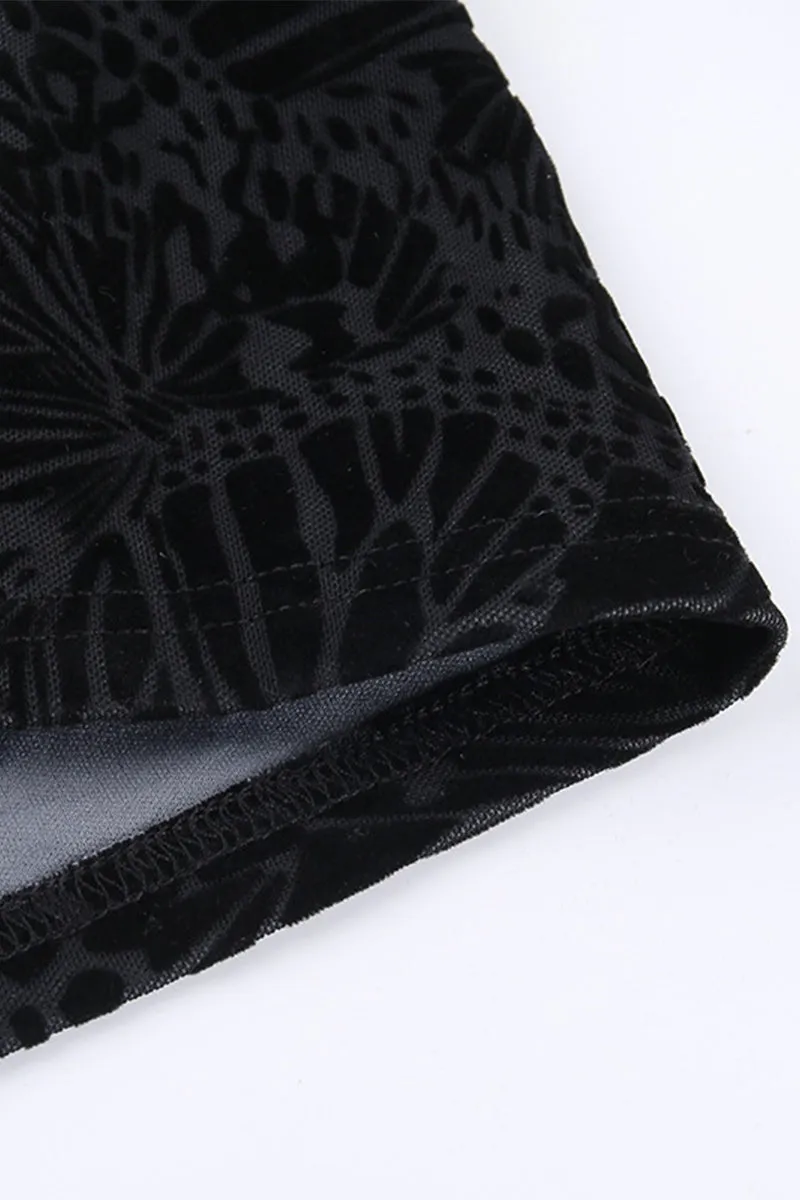 PR3127 Bootcut Lace Leggings Pant