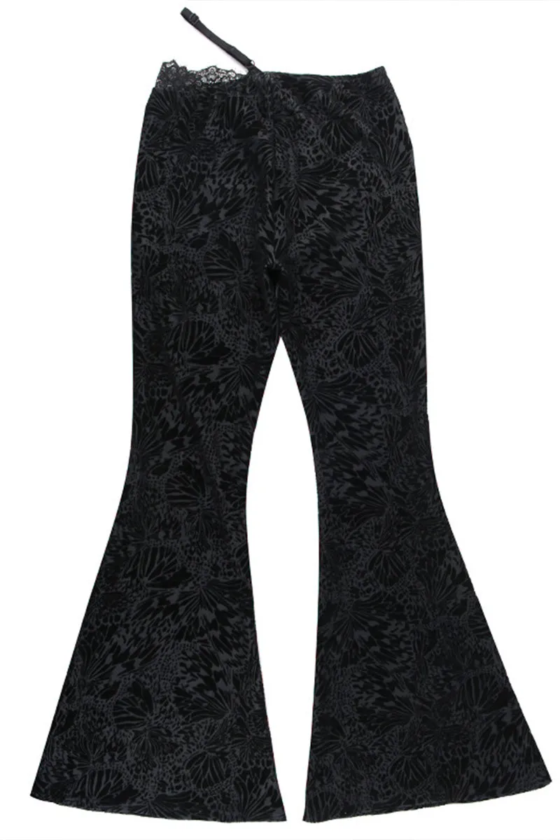 PR3127 Bootcut Lace Leggings Pant