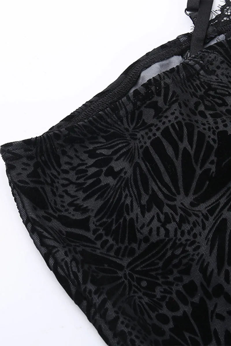 PR3127 Bootcut Lace Leggings Pant