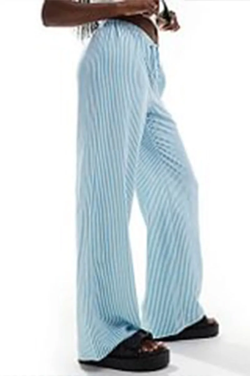 PR3270 Stripe Casual Long Pants