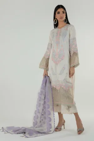 Premium Beige Embroidered Pakistani Salwar Kameez with Dupatta