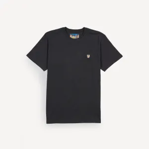 Premium Cotton Embroidered Regular Fit Tee - Woodland Grey / Hot Noodles Icon